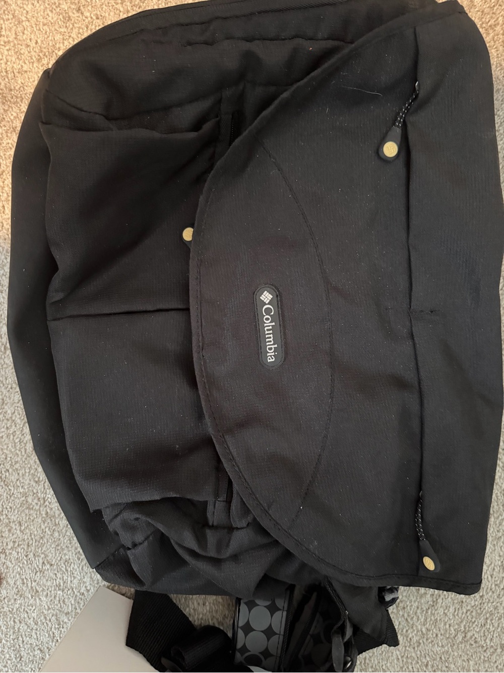 Columbia Black Messenger Bag